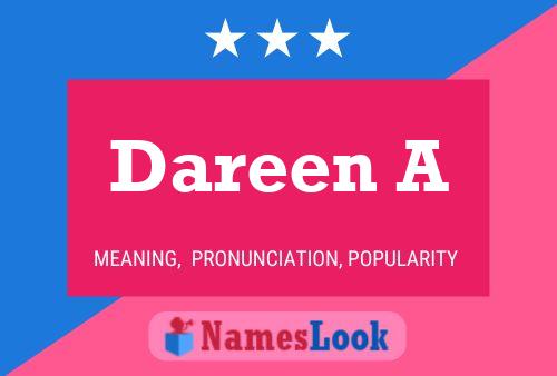 Dareen A Name Poster