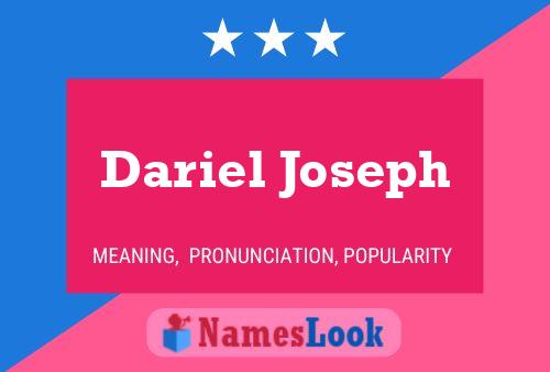 Dariel Joseph Name Poster