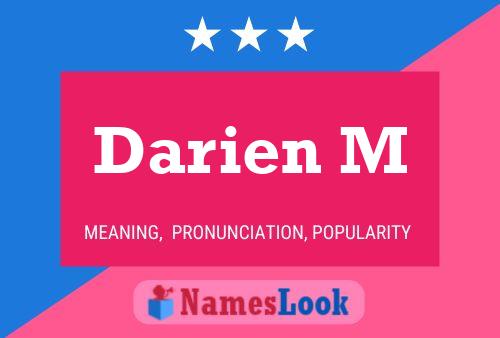 Darien M Name Poster