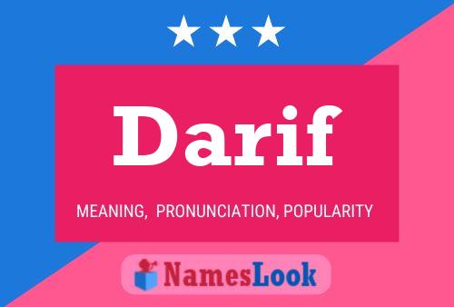 Darif Name Poster