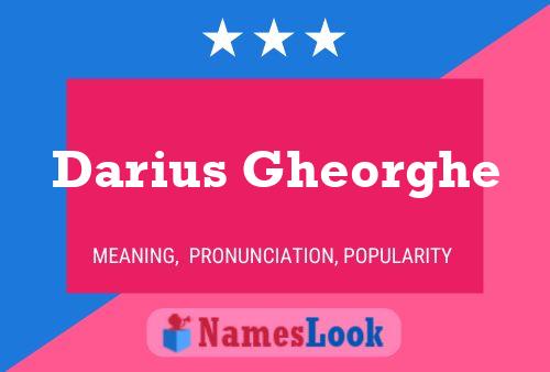 Darius Gheorghe Name Poster