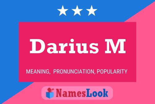 Darius M Name Poster