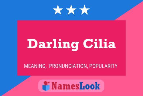 Darling Cilia Name Poster