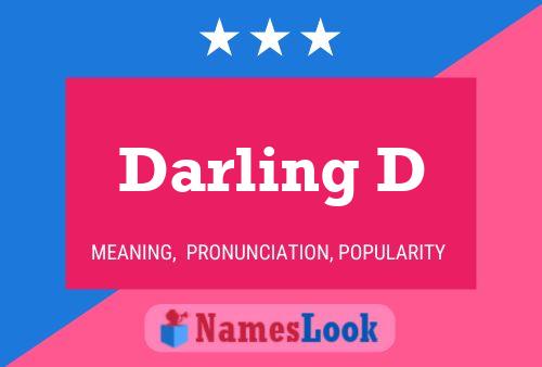 Darling D Name Poster