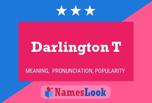 Darlington T Name Poster