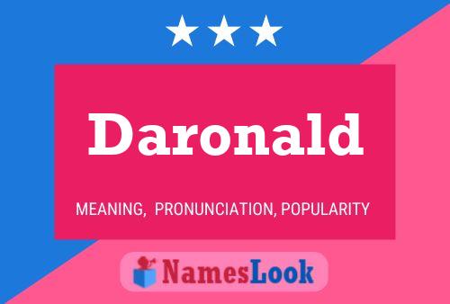 Daronald Name Poster