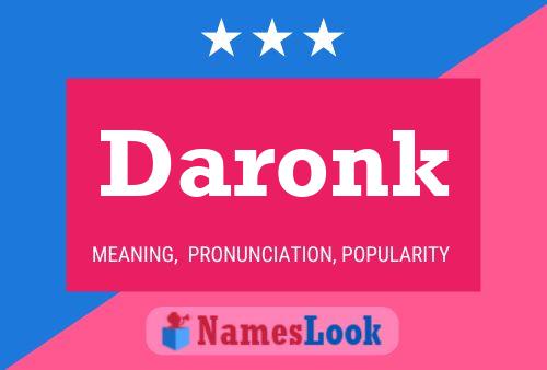 Daronk Name Poster