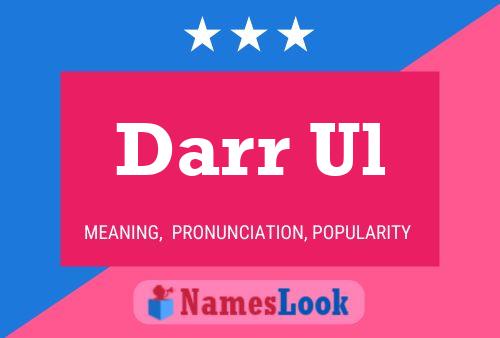 Darr Ul Name Poster