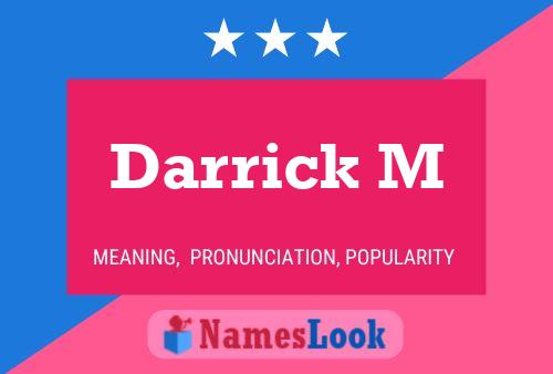 Darrick M Name Poster