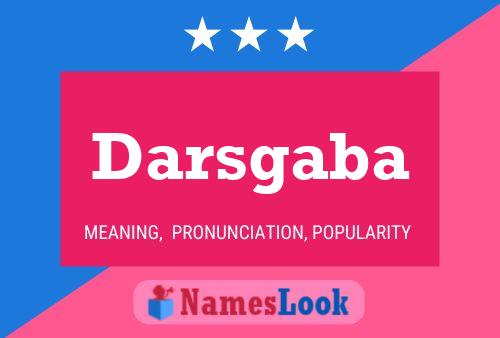 Darsgaba Name Poster