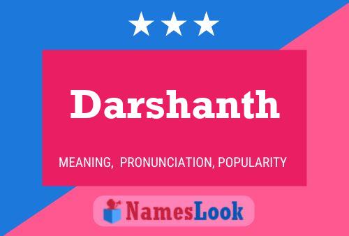 Darshanth Name Poster