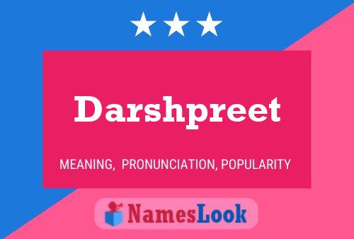 Darshpreet Name Poster