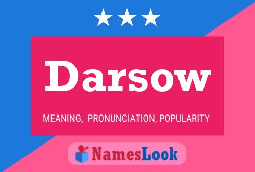 Darsow Name Poster