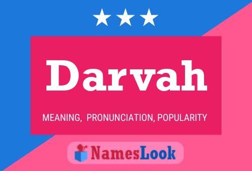 Darvah Name Poster