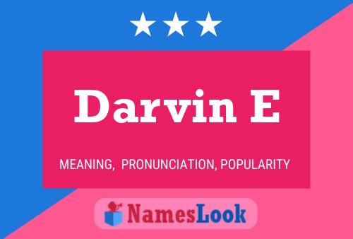 Darvin E Name Poster