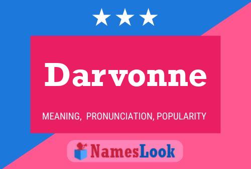 Darvonne Name Poster