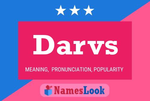 Darvs Name Poster