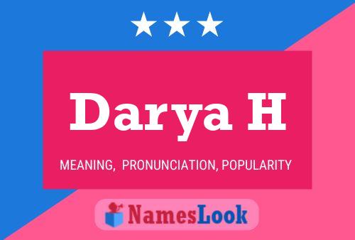 Darya H Name Poster