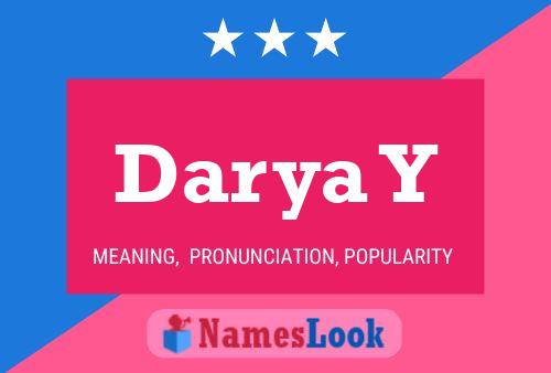 Darya Y Name Poster