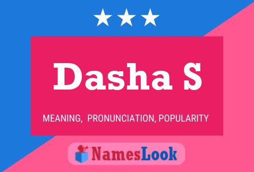 Dasha S Name Poster