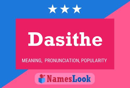 Dasithe Name Poster