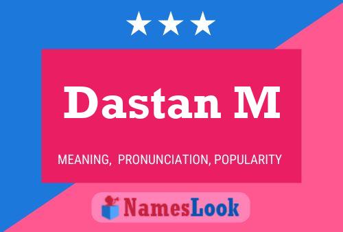 Dastan M Name Poster