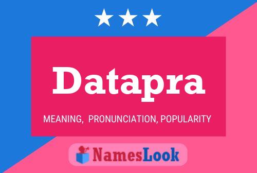 Datapra Name Poster