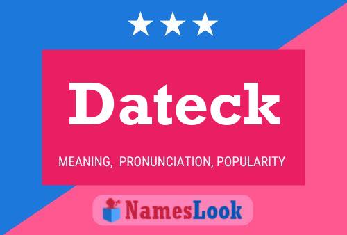 Dateck Name Poster