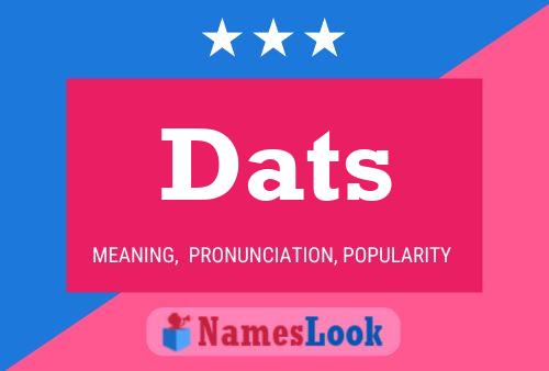 Dats Name Poster