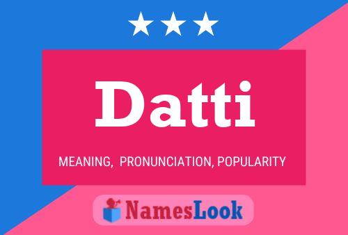 Datti Name Poster