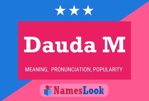 Dauda M Name Poster