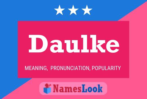 Daulke Name Poster