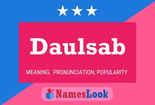 Daulsab Name Poster