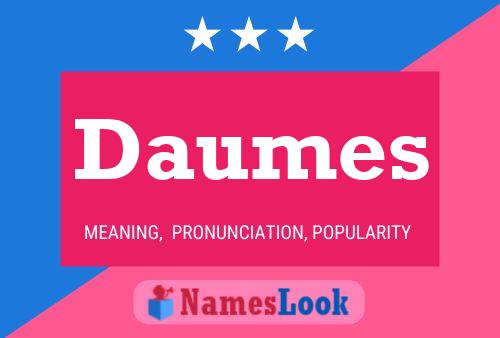 Daumes Name Poster