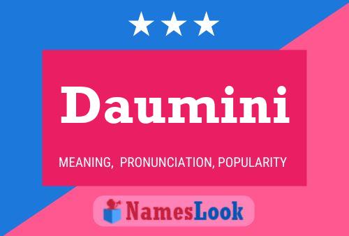 Daumini Name Poster