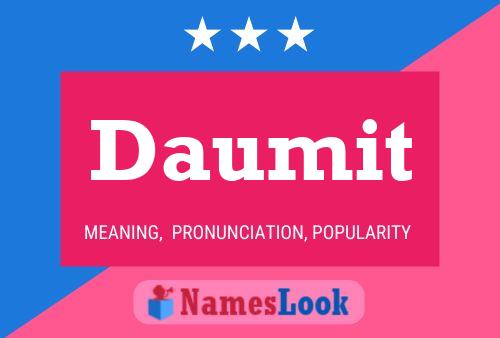 Daumit Name Poster