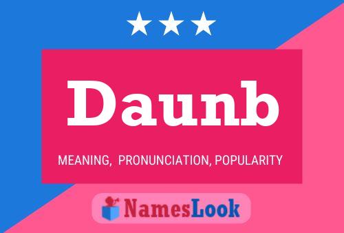 Daunb Name Poster