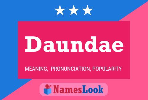 Daundae Name Poster