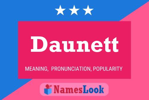 Daunett Name Poster