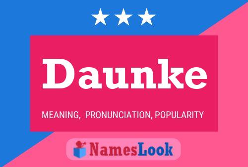 Daunke Name Poster