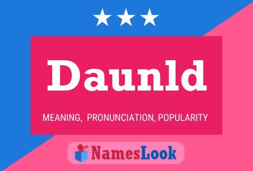 Daunld Name Poster