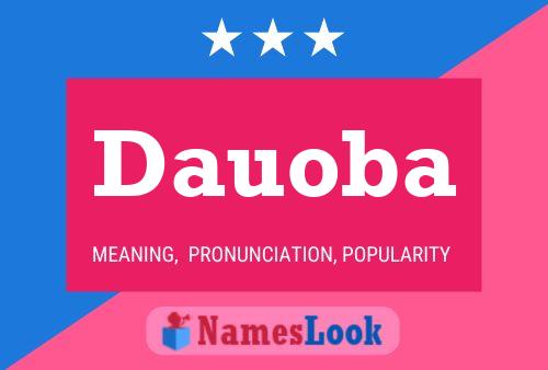 Dauoba Name Poster