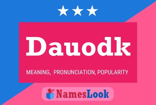 Dauodk Name Poster