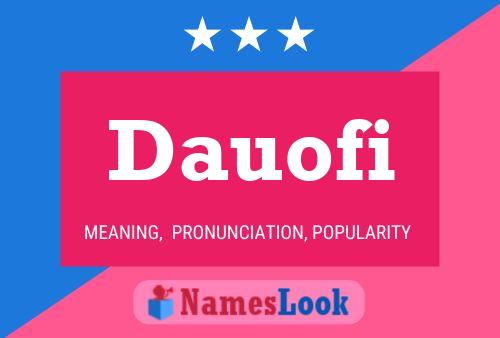 Dauofi Name Poster