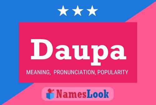 Daupa Name Poster