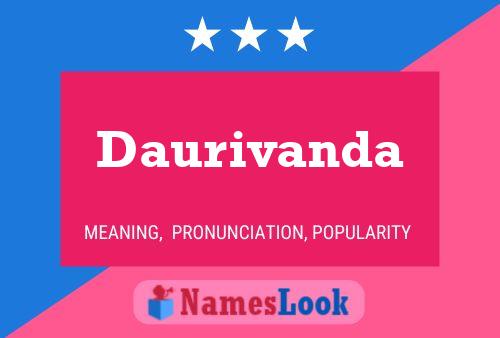 Daurivanda Name Poster