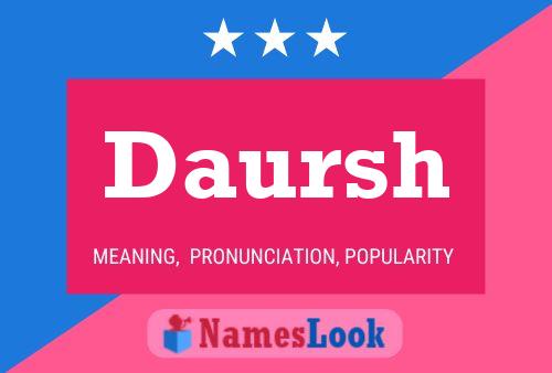 Daursh Name Poster