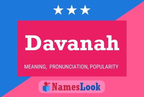 Davanah Name Poster