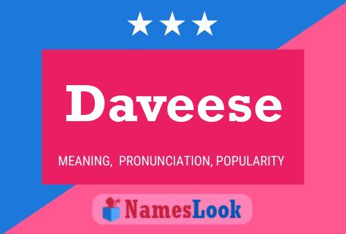 Daveese Name Poster