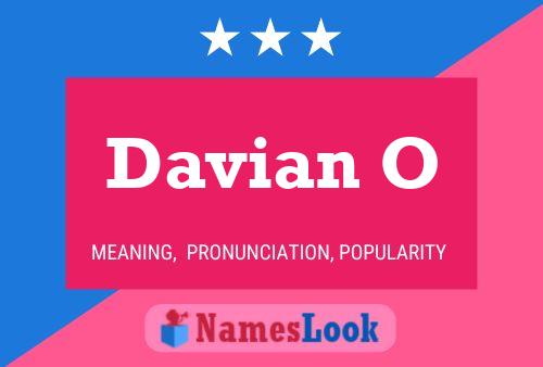 Davian O Name Poster